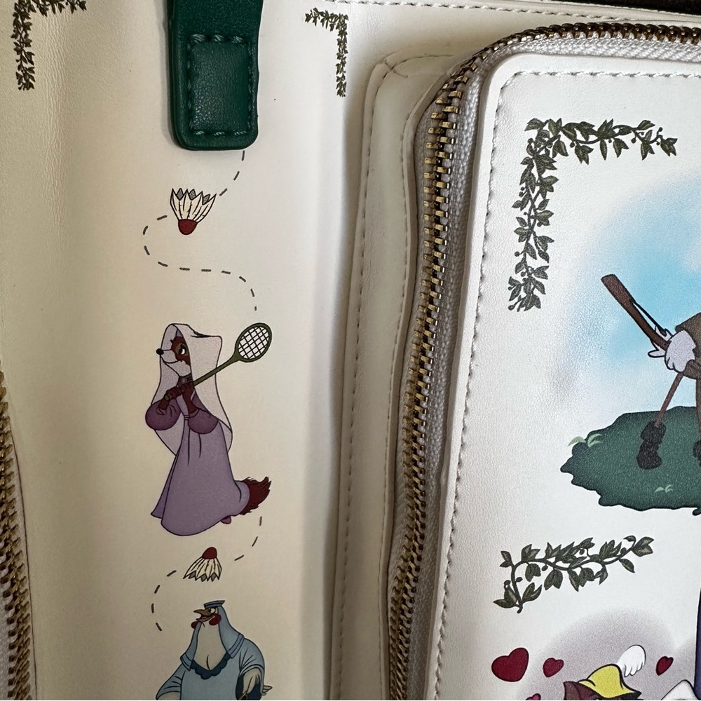 Disney Robin Hood Book Convertible Crossbody Loungefly Bag: NWT - Picture 11 of 16
